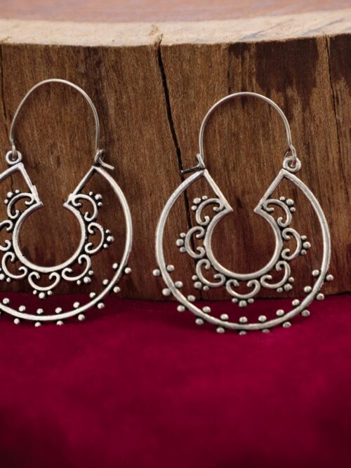 Silver Trance Earrings