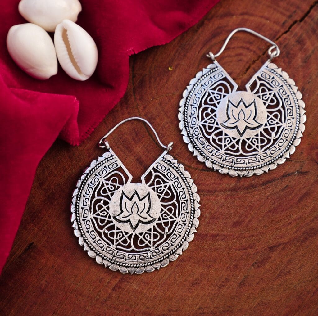 Lotus Flower Earrings