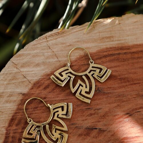 Jamdani Motif Earrings