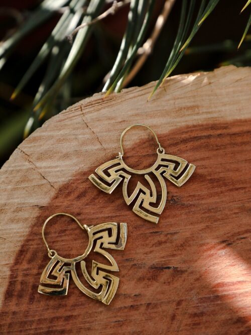 Jamdani Motif Earrings