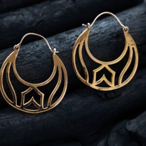 Boucles d’oreilles carillons jaunes