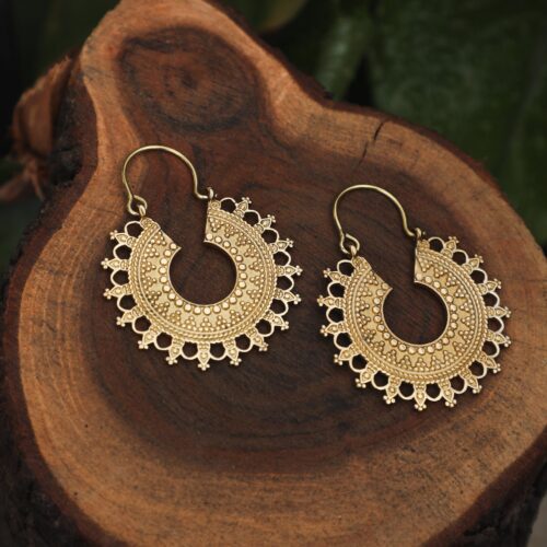Mandala Hoop Earrings