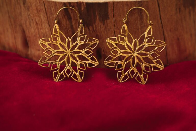 Mandala Hoop Earrings