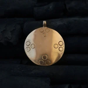 Macrame Brass Pendant