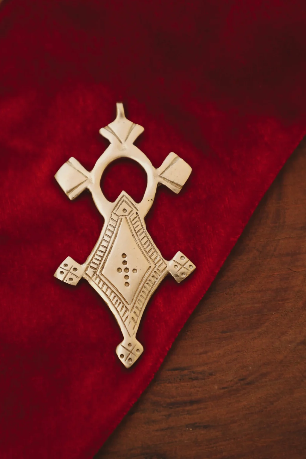 Croix de Tahoua Brass Pendant