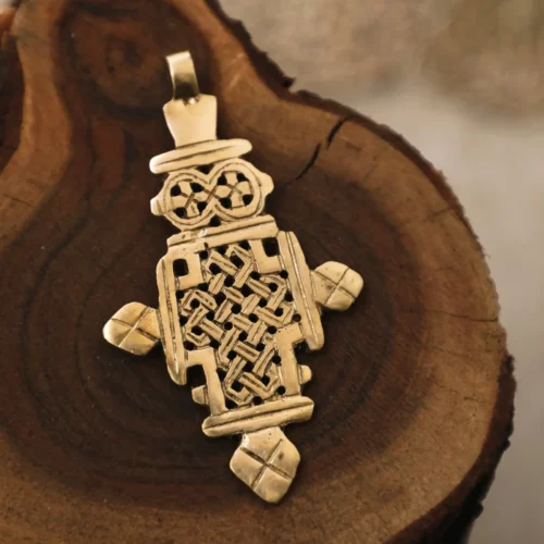 Ethiopian Coptic Brass Pendant