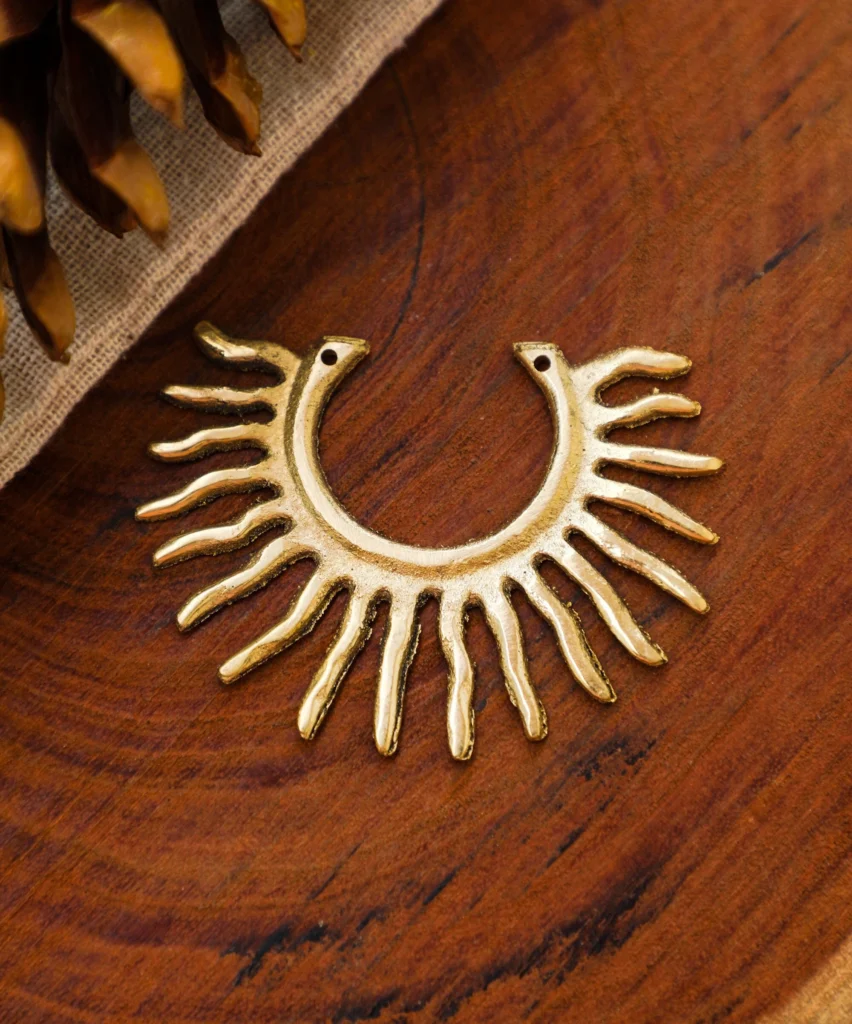 Sunlight Hoops brass Pendant