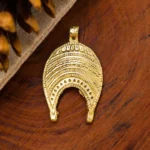 Traditional Tribal Knob Pull Brass Pendant