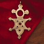 Haile Selassie Brass Pendant