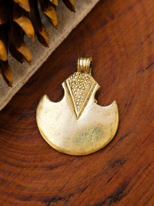 Half Moon Tuareg Brass Pendant