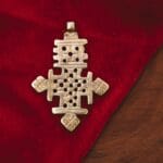 Ethiopian Coptic Cross Brass Pendant