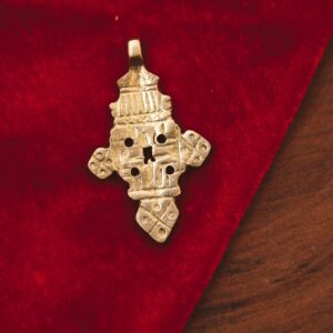 Äthiopisches koptisches Kreuz Messing Anhänger