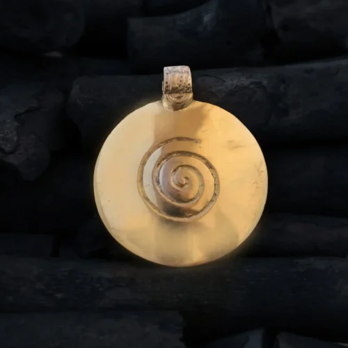 Stone Age Brass Pendant