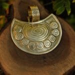 Roman Lunula Amulet Brass Pendant