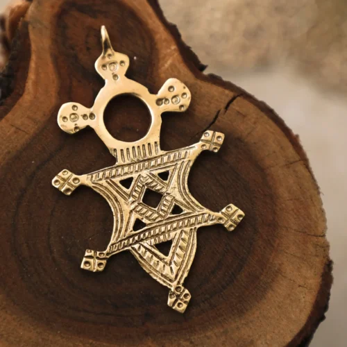 African Tuareg Brass Pendant