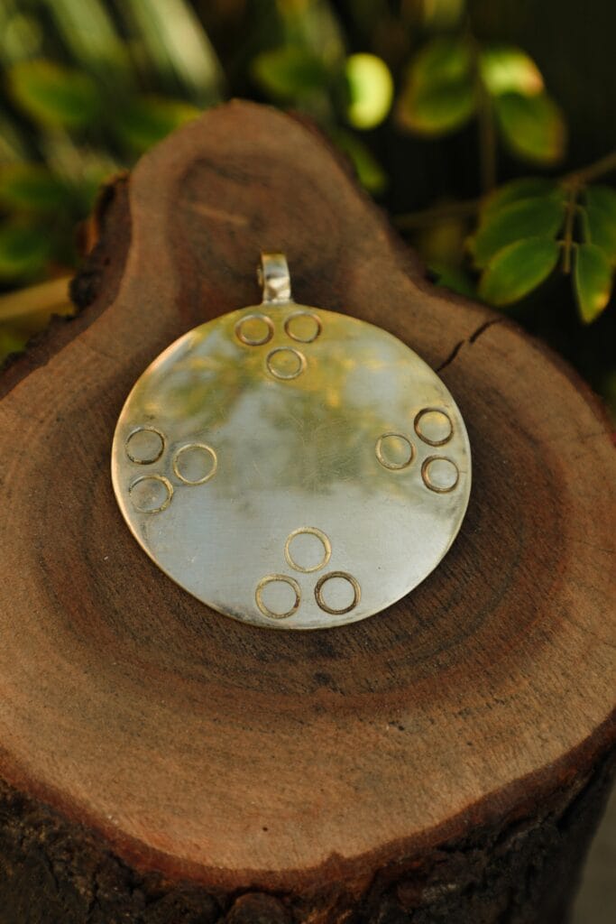 Tibetan Melong Shamanic Brass Pendant