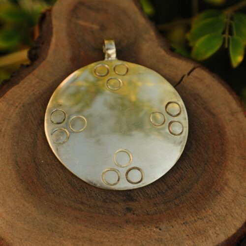 Tibetan Melong Shamanic Brass Pendant