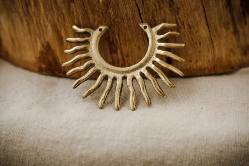 Sunlight Hoops in ottone Ciondolo