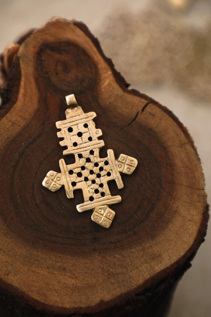 Ethiopian Christian Brass Pendant