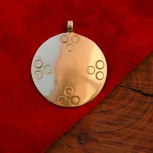 Macrame Brass Pendant