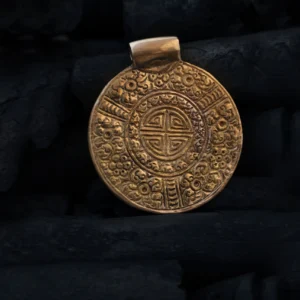 Boho Macrame Ciondolo in Ottone