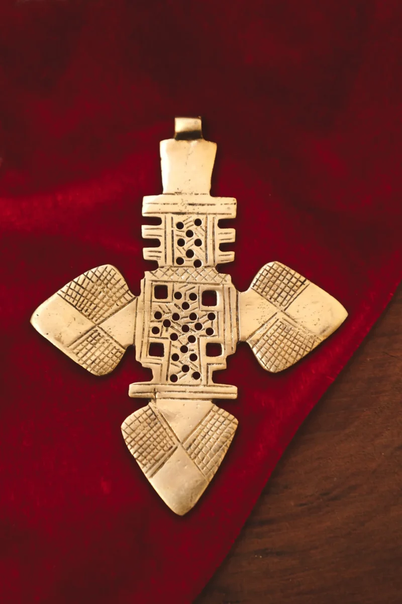 Axum Croce Ciondolo in Ottone