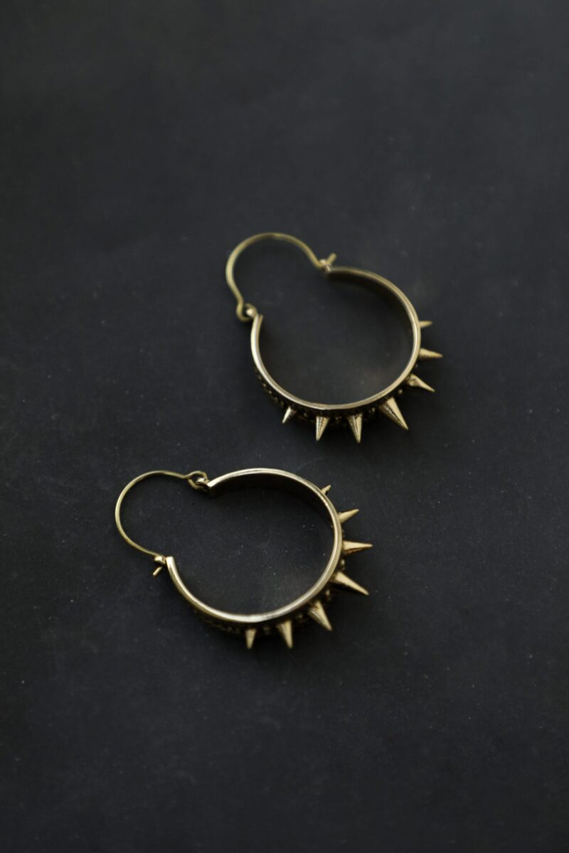 Boucles d’oreilles créoles Spike