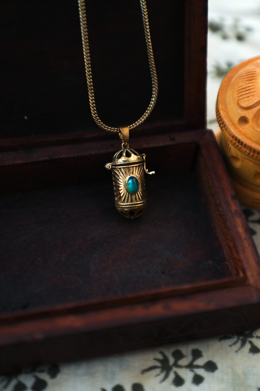 Amulett zu öffnende Halskette Anhänger