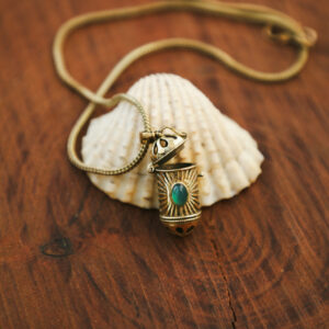 Amulett zu öffnende Halskette Anhänger