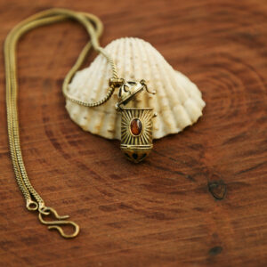 Orientalische Mantra Box Halskette