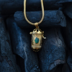 Amulett zu öffnende Halskette Anhänger