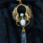Snake Feather Crystal Necklace