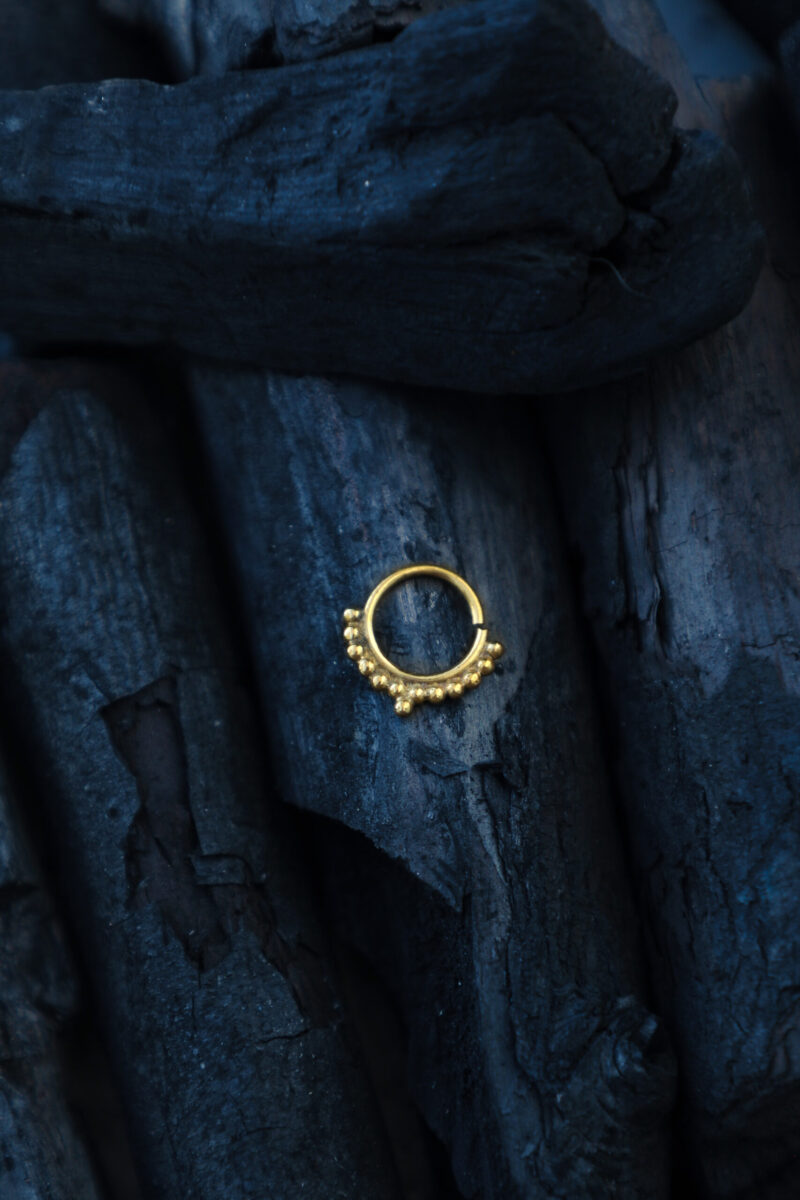 Anneau de septum pointillé