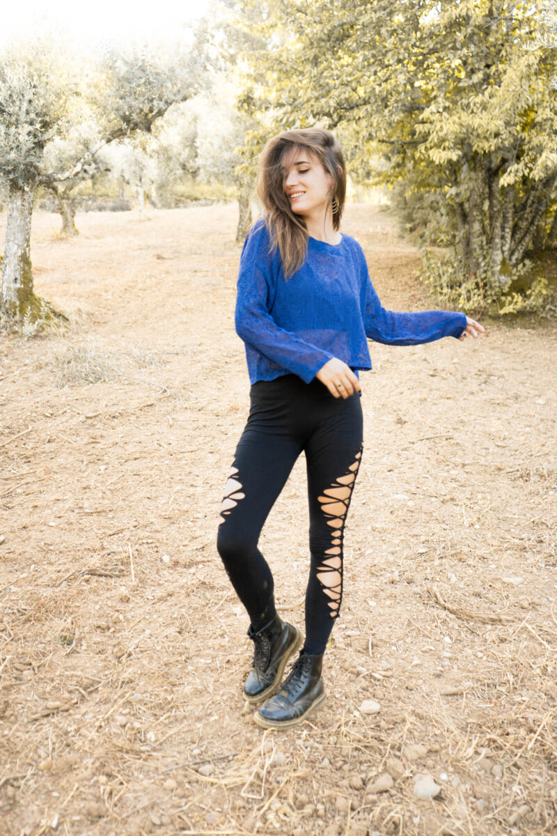 Haut en tricot brise tropicale