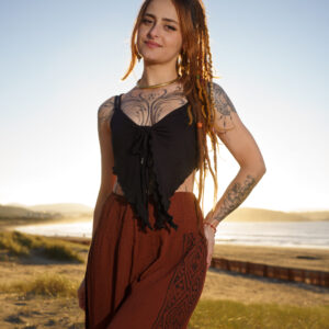 Conjunto de falda/top negro Mystic