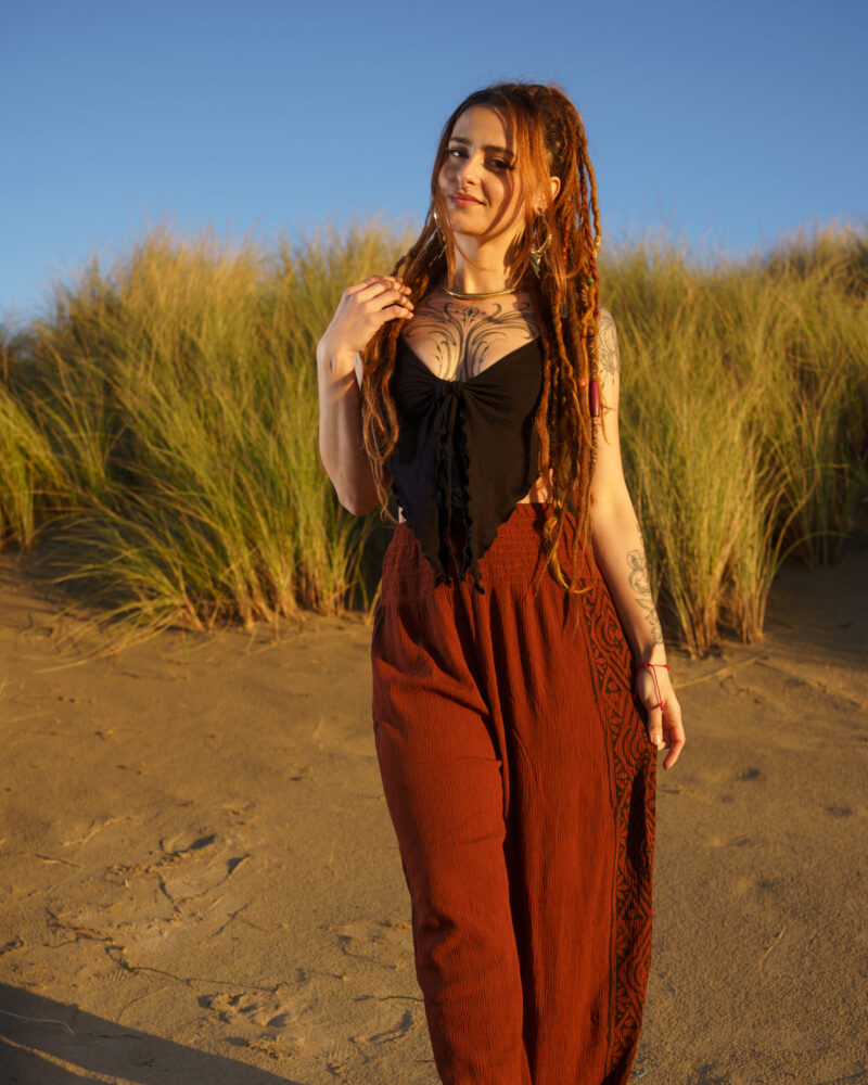 Conjunto de falda/top negro Mystic