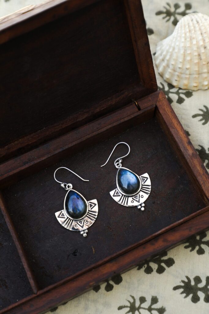 Boucle d’oreille Labradorite Lumina