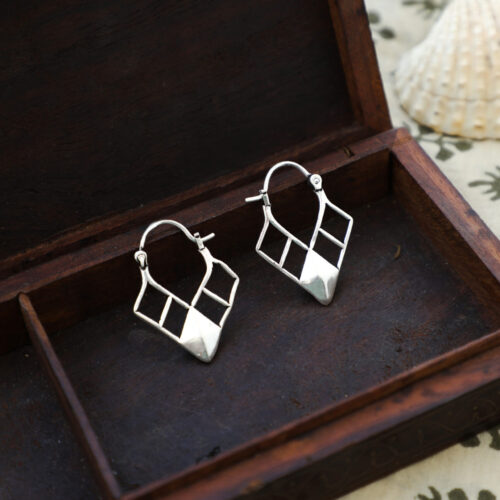 Boucles d’oreilles diamant du désert
