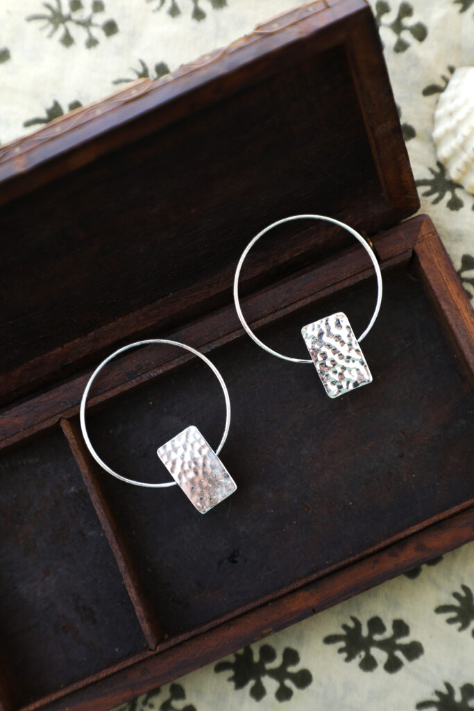 Hammered Stud Earrings