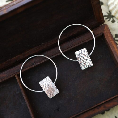 Hammered Stud Earrings