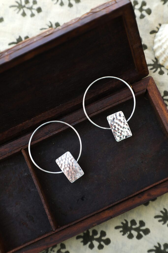 Hammered Stud Earrings
