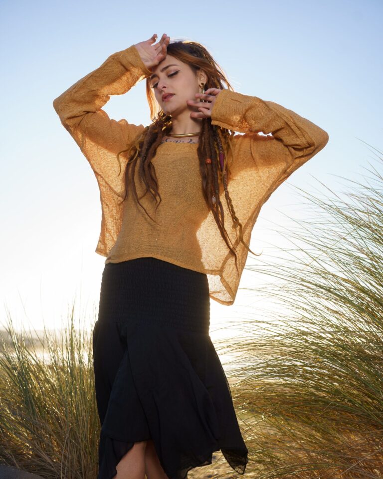 Haut en tricot brise tropicale