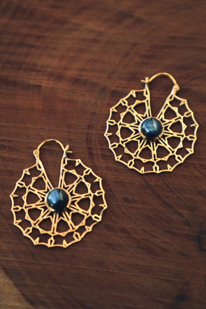 Spider Hoop Earrings