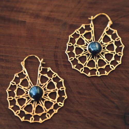 Spider Hoop Earrings