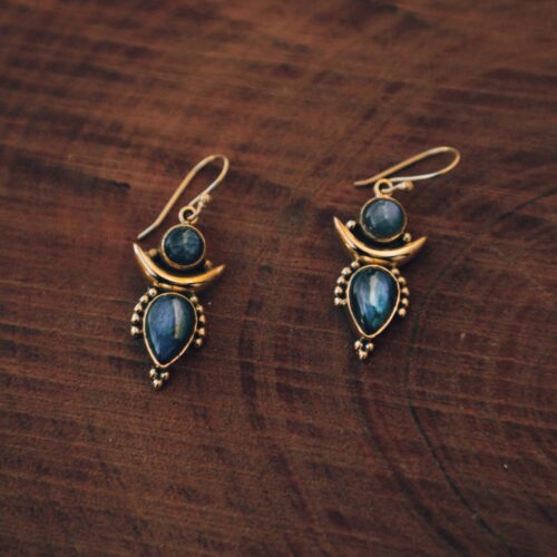 Lunar Labradorite Earrings