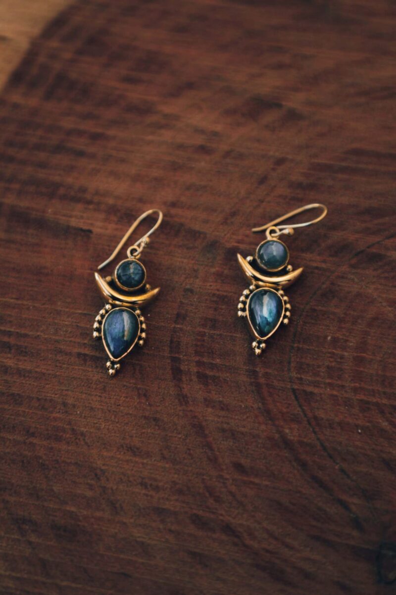 Lunar Labradorite  Earrings