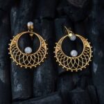 Pendientes de botón orientales