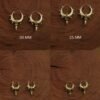 SpikeDrop Hoop Earrings