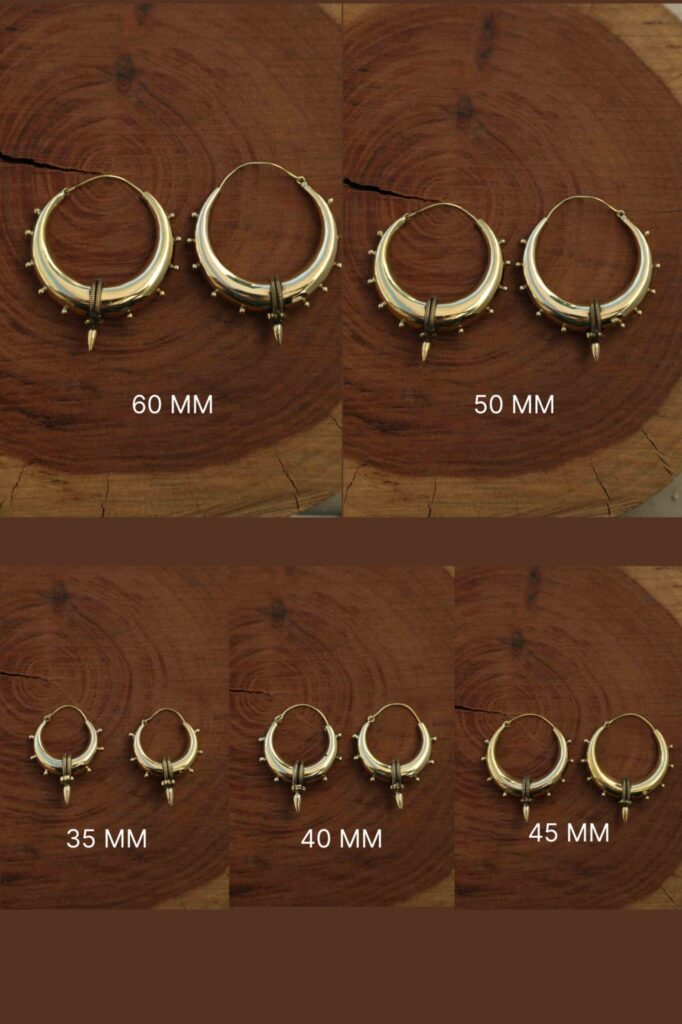 Boucles d’oreilles créoles Tribal Drop