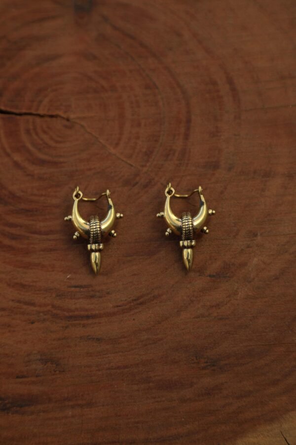 SpikeDrop Hoop Earrings